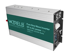 2500W Pure Sine Wave Inverter 12V/24V Auto-Detect DC to 110V/120V AC Off-Grid RV