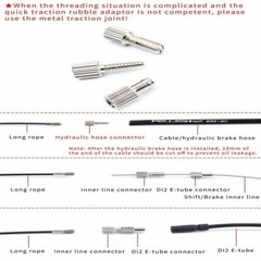 Internal Cable Routing Magnetic Kit for Bicycle Hose Gear Brake Cable