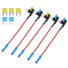 30Pcs Fuse TAP ADAPTER KIT 12V 15 Amp 20Amp Car Add-a-circuit Mini ATM APM Blade