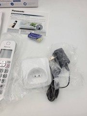 Panasonic KX-TGD532W Cordless Phone Answering Machine White 2 Handsets Caller ID