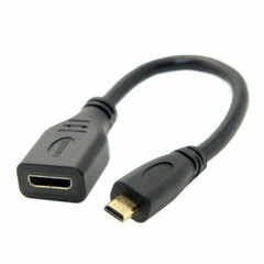 Hot Micro HDMI (Type D) Male to HDMI (Type A) Female Converter Cable For HDTV.