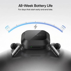 realme Buds Air 8 Pro with 55dB ANC| Dual DAC Drivers| Spatial Audio | Black