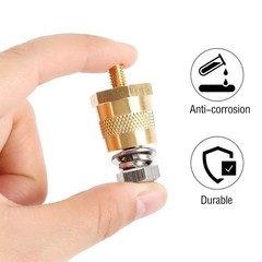 2*Battery Pole Adapter Terminal Connector Fittings M6 Thread Post Adapter