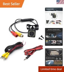 12 LED Ultra HD Backup Camera for Cars, Trucks, SUVs & RVs – Easy Installation