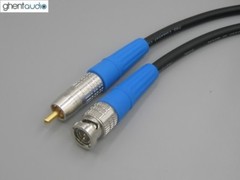 E09 (0.5m 1.5ft ) — True 75Ω Canare LV-61S RCA to BNC HiFi Coax Audio Cable