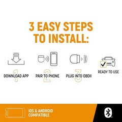 GEARWRENCH OBD2 Bluetooth Diagnostic Tester 2-Pack w GWSCAN App Lifetime Updates