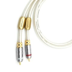 Pair QED 6N OCC Silver-plated HiFi RCA Cable Subwoofer Audio Line Signature Cord
