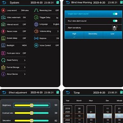10.36 AHD BSD Truck Side View Vertical Touch Screen DVR Monitor For Truck Bus