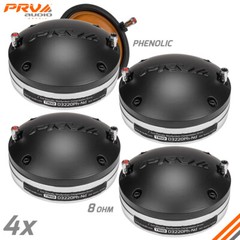 4x PRV 2″ Driver D3220Ph-Nd Midrange 1200 Watts Neodymium Phenolic PRO Audio