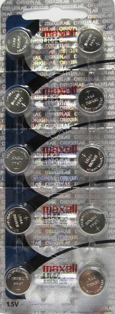 10 LR44 A76 L1154 AG13 357 303 BATTERY MAXELL HOLOGRAM
