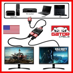 Bi-Direction 4K HDMI 2.0 Cable Switch Switcher Splitter HUB HDCP 2×1 1×2 In Out
