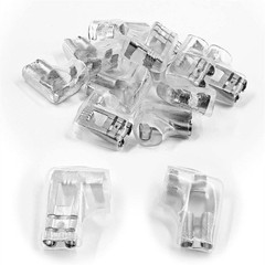 10-200 Set Female 6.3mm Flag Spade Terminal Wire Connector Sleeve Right Angle US