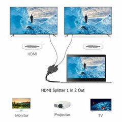 4K HDMI Cable Splitter Adapter 2.0 Converter 1 In 2 Out 1 Male to 2 Female