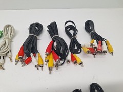 Mixed Lot 15 RCA Auxiliary Audio Video Cables 3.5mm Composite Various