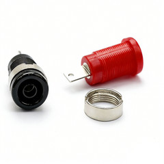 4mm Banana Jack Panel Mount Binding Post Red Black Test Terminal Connector