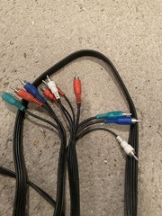 6FT COMPONENT VIDEO CABLE WITH AUDIO 5 RCA RED GREEN BLUE RGB for HDTV DVD VCR