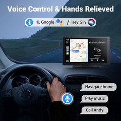 9” Portable Apple CarPlay IPS Touch Screen Car Tablet Android Auto Radio