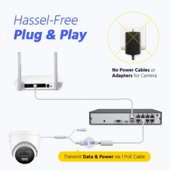ANNKE 5MP PoE Security IP Camera C500 Audio Recording Night Vision Outdoor IP67