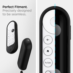 Google Chromecast Remote Case | Spigen [Silicone Fit] Shockproof Slim Cover