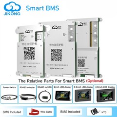 JK BMS 4S-8S 12V-24V 40A-300A Li-ion LiFePo4 BMS w/Active Balance BT/RS485 lot