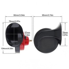 US Stock 2Pcs 12V 120dB Dual Tone Horn, Universal Snail Air Horn for Car Truck
