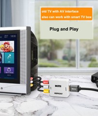 HDMI To AV RCA CVBS Adapter 1080P Audio Video Converter for PS3 PS4 DVD PC To TV