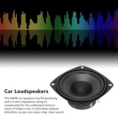 400W Car Subwoofer & 4 Inch Coaxial Speakers for Superior Sound