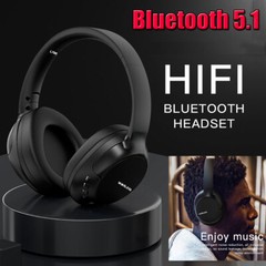 Wireless Headphones Bluetooth Headset Noise Cancelling Over Ear With Microphone