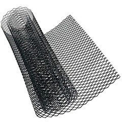 Modengzhe 40×13 Inch Car Grill Mesh Sheet – Black Painted Aluminum Alloy