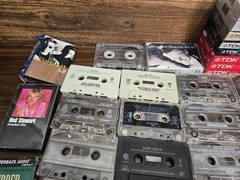 HUGE Lot of 135+ Cassette Tapes Albums, Blank Various New / Used Maxell Sony TDK