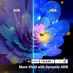 4K@60Hz Bi-Directional HDMI Switch 2-in-1 Out HDR 3D for PS5 Xbox Roku/FireStick