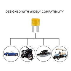 Low Profile Mini Fuse Tap Upgraded Locking Clip Adapter With 5a Fuse For Rv Suv