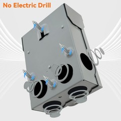 60 Amp Fused AC Disconnect Box Outdoor, 120/240vac Pull Out Switch with Fuse,…