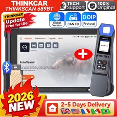 THINKSCAN 689BT+T261 TPMS Tool Free Update Bidirectional OBD2 Scanner ECU Coding
