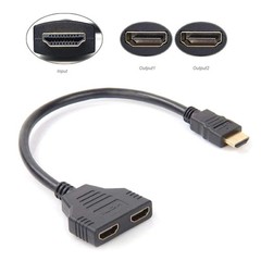 11.8″ HDMI Cable Adapter Male To Dual Female 2.0 Converter 1 in 2 out Splitter