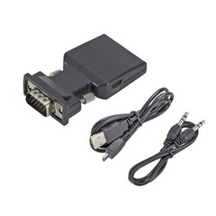 VGA Input To HDMI Output Adapter PC Laptop To HDTV Moniter Projecter Converter
