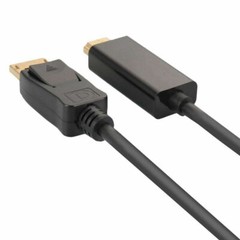 6FT 1080P Display Port to HDMI Cable Gold Plated DP to HDMI Video Cable Adapter