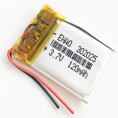 3.7V 120mAh Li-Po Rechargeable Battery Cells For Mp3 Bluetooth GPS MID 302025