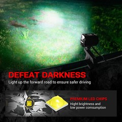 MICTUNING 4″/5″ 180W LED Work Light Pods Offroad Fog Driving Lamp Wiring Harness