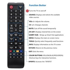 BN59-01199F Replace Universal Remote Control for Samsung Smart TV LED LCD HDTV