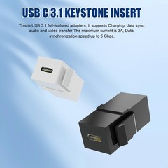 USB C Keystone, USB C Keystone Jack Insert Adapters Female to Female Inserts …