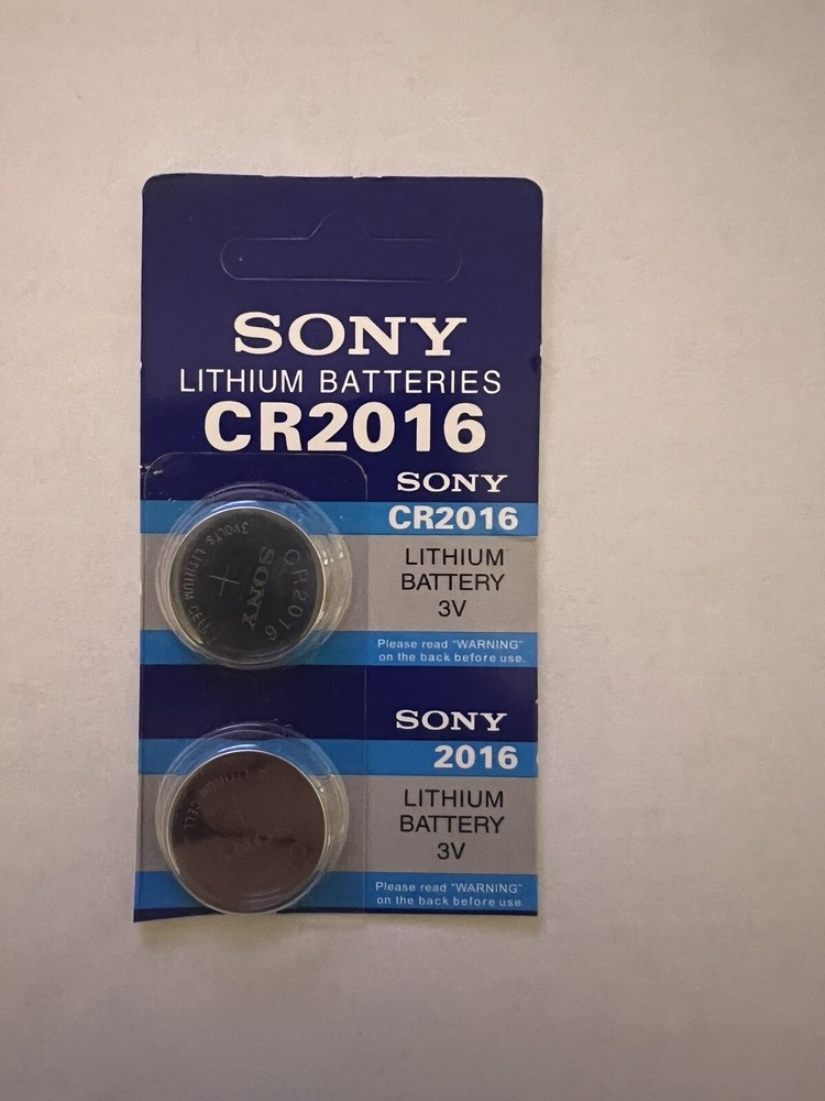 2pcs SONY CR2016 Batteries 3V Button Coin Cell Battery EXP 2030