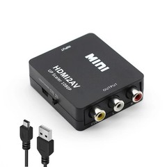 HDMI to AV RCA Adapter 1080P HD Video Converter for PC HDTV Projector