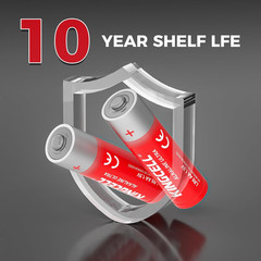 AAA Batteries 20 Count Pack, 1.5V Triple a Batteries with 10 Years Shelf Life, H