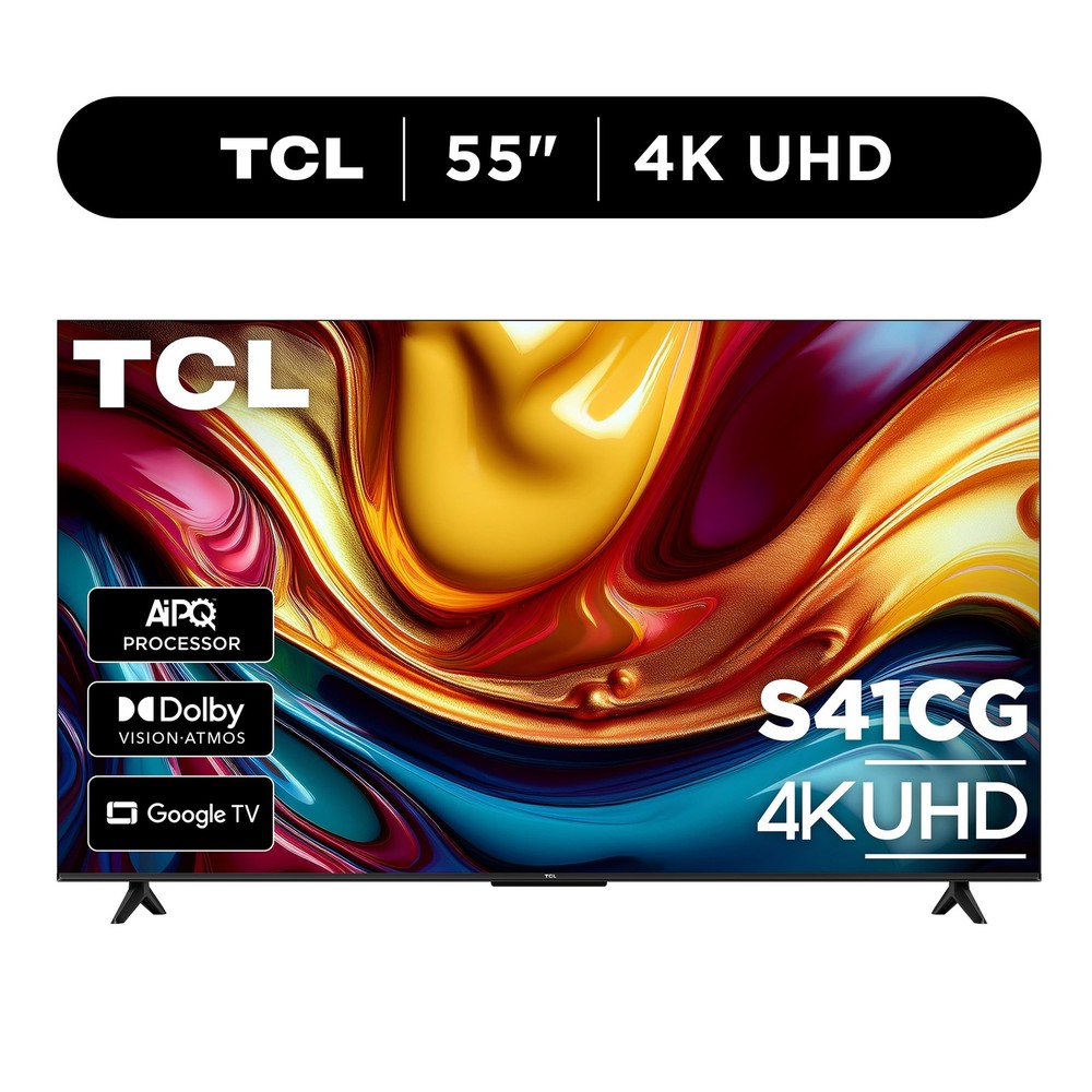 TCL 55S41CG 55″ 4K UHD Smart Google TV Dolby Vision HDR Dolby Atmos