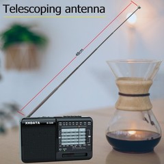 D328 Shortwave AM FM DSP Portable Small Multi Band Radio w/ Rechargeable Battery