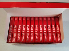 Maxell UR 90min Audio Cassette Tapes Normal Bias 12 Pack Open Box Sealed Tapes
