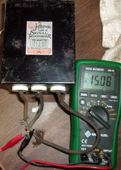Old JEFFERSON Type B Signal Transformer 6/14/20 volts Tests OK! 5 1/2 POUNDS!