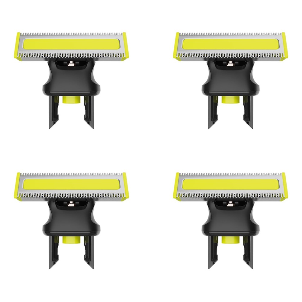 Electric Shaver Replacement Heads Compatible with 1 Count (Pack of 4), Green