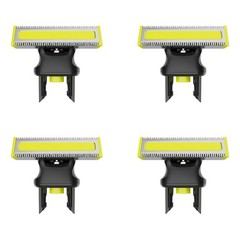 Electric Shaver Replacement Heads Compatible with 1 Count (Pack of 4), Green
